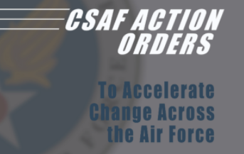 CSAF Action Orders with CSAF logo in background